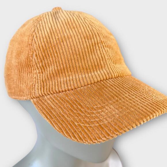 Gap Corduroy Baseball Cap Hat Adjustable Back Strap Unisex One Size Camel Brown - Picture 4 of 10